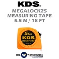 KDS Megalock 25 Measuring Tape 7.5m - Alat Ukur Tali Tap Besar dengan Ciri True-Zero dan Megalock Mechanism