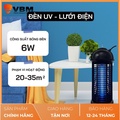Đèn bắt muỗi Nion GD06 - Công suất 6W, diện tích sử dụng 35m², an toàn cho trẻ em và thú cưng