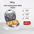 Máy nướng bánh mì sandwich SEKA SK550 - Bạc đen, 26x10x25cm, 750W