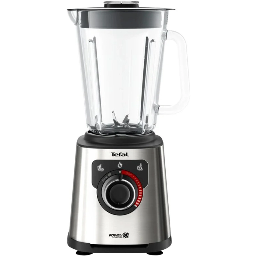 Máy xay sinh tố Tefal PerfectMix BL871D31 - 1.5L, Xám, Thân kim loại, Chén thủy tinh