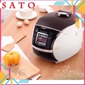 Nồi cơm điện tử Sato 18DT026 - Dung tích 1.8L, màu ghi xám
