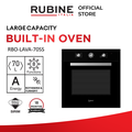Rubine RBO-LAVA-70SS Oven Elektrik Berbahan Keramik 70L dengan Pengawal Mekanikal