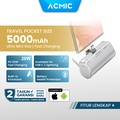 ACMIC MINIGO Mini PowerBank + Phone Holder USB Type C PD Fast Charging Space Silver