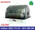 Máy Sấy-Diệt Khuẩn Bát Đĩa Nakamoto NK-D06, Dung Tích 55L, Công Suất 260W, Nắp Mở 90 Độ