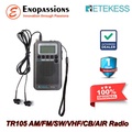 Retekess TR105 Radio Portable AM FM SW CB Air VHF