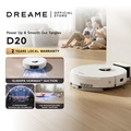 Dreame L10s Ultra Gen 2 Robot Vakum dan Mop Putih, Kapasiti Debu 0.3L, Berat 4.5kg