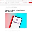 OpenAI Membakar 13,5 Miliar Dolar AS Meski Meraup Pendapatan 4,3 Miliar Dolar AS, Komunitas Mempertanyakan Keberlanjutan