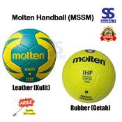 Molten HX1800 Handball Inflation-free Official Standard Size 0/1/2/3 PU Hand  Stitch Ball for Children Indoor Training