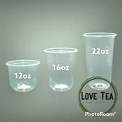 Shake Cups With Lids -- Frappe / Milktea Cups 100pcs/Set 12oz, 16oz, 22oz  APPROXIMATELY 100pcs/pack