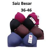 CUP C-Wireless Bra Cup C Full Cup/ Baju dalam Cup C Cup Penuh (Size:36-50)