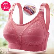 FallSweet Seamless Front Closure Bra for Women Plus Size Thin Sexy