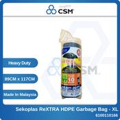 SEKOPLAS Heavy-Duty ReXTRA HDPE Garbage Bags XL (10pcs)