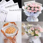 20PCS) BIG 2 TONE Waterproof Flower Wrapping Paper Bouquet Gift Florist  Wrap Wrapper Kertas Pembalut Bunga Hadiah