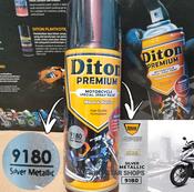 Diton Silver Metallic 8580 isi 300ml Tahan Bensin pilok pilox