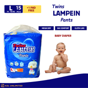 Candy Baby 50 PCS Baby diaper PANTS M , L,XL ,2XL, 3XL Unisex