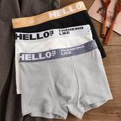 Men'S Underwear Cotton Boxer Boxer Lelaki Trend Hello Breathable