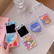 BT21 Line Friends Official Samsung Phone Case Galaxy Z Flip 3 Z Flip 4 Z  Flip 5 Hard Case