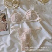 BB] (38-44) Cup C Embroidered Lace Floral Underwire Balconette