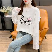 VIRENE Korean Fashion Plus Size Striped Shirt Fashion Casual Loose Tops  Long Sleeve T-shirt Baju Lengan Panjang Pemborong Baju 221104