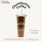 chamberlain coffee transparent tumbler