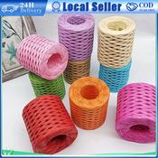 12pcs Colorful Paper String Ribbon Paper Raffia String Craft Cord Rope for  Arts Crafts DIY Gift