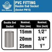 PVC Fitting PVC Joint PVC Pipe Connector Penyambung Paip PVC 管接头 Grey Pipe  1/2 Inch 3/4 Inch 1 Inch