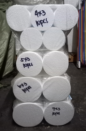 6 pc Styrofoam Round Circle Cake Base Arts & Craft Thickness: 1inch 4x1 5x1  6x1 7x1 8x1 9x1