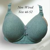 Ready stock)Women bra 40-46 D cup wired bra Plus Size Ladies bra half cup  baju dalam wanita 1599