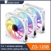 Jonsbo ZG-120BR ZG-120W Reverse Case Fan Wire-free Splicing Side