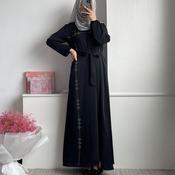 knee length dresses for ladies Second-Skin Long Sleeve Polo Dress | Elegance & Comfort main image 1