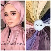 Ombre satin sale shawl