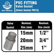 PVC Fitting PVC Joint PVC Pipe Connector Penyambung Paip PVC 管接头 Grey Pipe  1/2 Inch 3/4 Inch 1 Inch