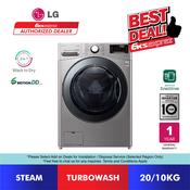 LG 20/10kg Front Load Washer Dryer with Steam F2720RVTV