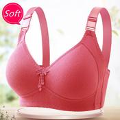 36-42 Lace Cotton Full Cup Bra Non-Wired Thin Sponge Comfy Women