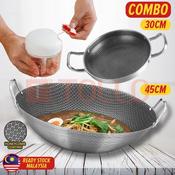 Carote Essential Woody Maifan periuk batu Non-Stick Wok Stir-Fry