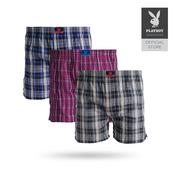 1 Pieces) Playboy Ladies Bodywear Cotton Boxer Shorts Assorted