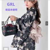 GRL セパレート 浴衣 tu1086 3点セット2Wayオーガンジー花柄セパレート浴衣[tu1086