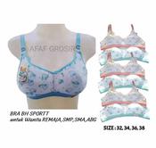 BAYIe - 6 PCS BH/Bra Remaja ABG/Wanita Tanpa Kawat Bahan Katun MUTE /