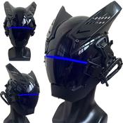 Punk Mask Helmet Cosplay for motorcycle Men and Women, Cool Mask Techwear,  Full-Face Mask Costume Accessory