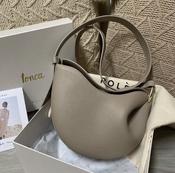 France Polene Cloud Bag Leather Dumpling Bag Ladies Crossbody Handbag New