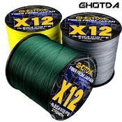 JOF 12 Strands Braided PE Fishing Line 500M 300M 100M 25-92LB