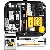 MMOBIEL 16 PCS Watchmaker Jewelry Repair Tool Kit Incl. Band Pin Link  Remover. Back Case Opener