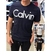 ORIGINAL Calvin Klein CK Cotton Box Logo Print T Shirt Men Slim Fit Baju  Lelaki