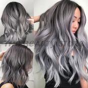 ASH GREY + PEROXIDE 100ML] Ready Stock Saloon Professional Hair