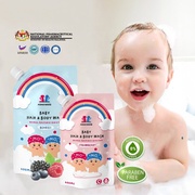 [Shopee Choice] 600ML Sabun Baby Shampoo Head To Toe Wash Body Wash & Hair Wash Baby Bath