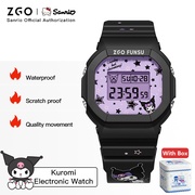 【Hot items】ZGO x Sanrio Kuromi Jam Tangan budak perempuan Kids Boys Girls Electronic Watch Waterproof Original Multifunction Student children's watch Student & Kid's 8611
