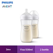 [New] Philips Avent Natural Response Baby Bottle 3m+ (11oz/330ml x 2 bottles) SCY906/02