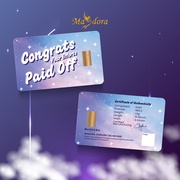 Masdora 999.9 Gift Series Gold Bar ~ Congratulations (1g)