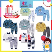 Newborn Pyjamas Baby Sleepsuit Long Sleeve Set Baju Tidur (BM003)