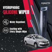 Kamatto Wiper Perodua Bezza (2016-Present) Hydrophobic Silicone Water Repelling Coating